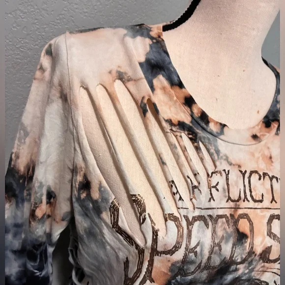 Affliction Live Fast USA MADE American Customs long sleeve tee size Large HTF !! - Picture 2 of 9